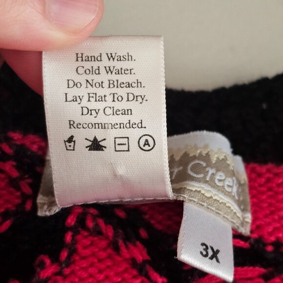 Coldwater Creek Cardigan Sweater Womens 3X Red Floral Frog Closures 90s Y2K - Picture 6 of 11